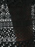 macramé detail straight skirt