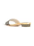 gold-tone detailing flat sandals