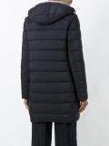 hooded quilted coat