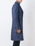 single breasted boucle coat