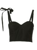 tie knot bustier blouse