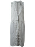 long sleeveless jacket 