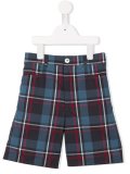 tartan check shorts