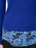 lace hem sweater 