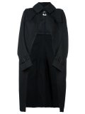 draped trench coat
