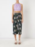 wide leg cropped trousers