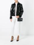 flap closure clutch bag