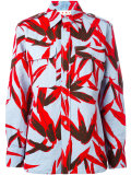 graphic leaf print shirt