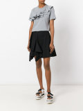 ruffle trim T-shirt