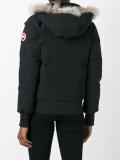 fur-trimmed hooded jacket