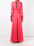 tied neckline maxi dress
