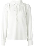 tied neckline blouse 