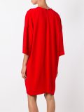 three-quarter sleeve shift dress 