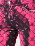 quilted effect trousers