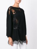 cut-off detailing flared blouse