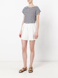 semi-sheer striped T-shirt