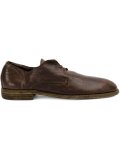 distressed derby shoes