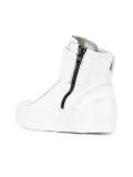 side zip hi-top sneakers