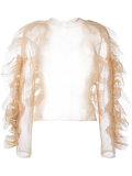 ruffled sleeve blouse