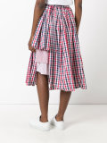 checked skirt 