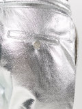 metallic cropped sweatpants