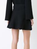 crepe knit ruffle skirt
