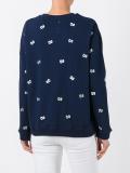 eyes embroidery sweatshirt
