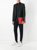 pocket zip clutch