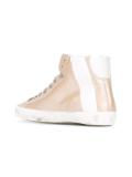 side zip hi-top sneakers