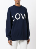 'love' pattern jumper