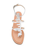 metallic sandals 