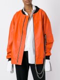 chain detailed bomber jacket