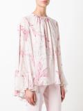 floral print shift blouse