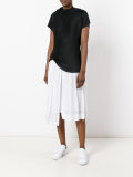 cowl-neck knitted top