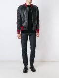 leather bomber jacket