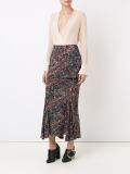 fitted waist longsleeved blouse