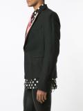 contrast lapel blazer 