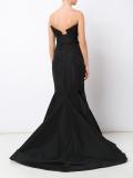 back drape bustier gown 