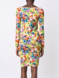 floral and traffic cone dress