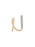 'Bela Blanc' twirl diamond earring