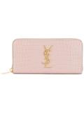 Monogram zip around wallet