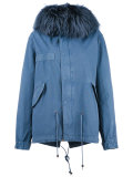 furry trim jacket 