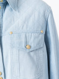 quilted effect casual shirt