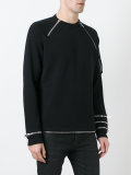 zip panel sweatshirt 