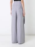 dropped belt palazzo pants