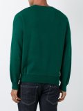 embroidered logo sweatshirt