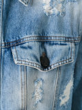 distressed denim jacket