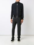 zipped pocket bomber jacket