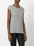 shinny trim T-shirt 