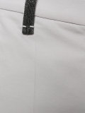 contrast trim cropped trousers 